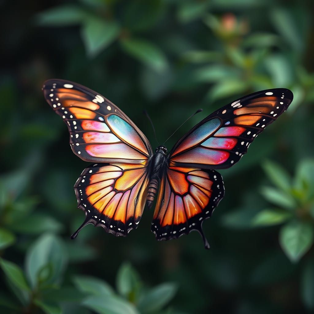 Regal, Photorealistic Butterfly in Flight