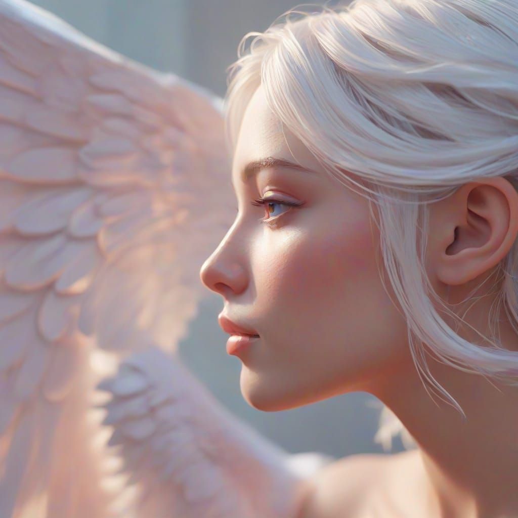 Surreal Angel Voice Whispers in Ethereal Light