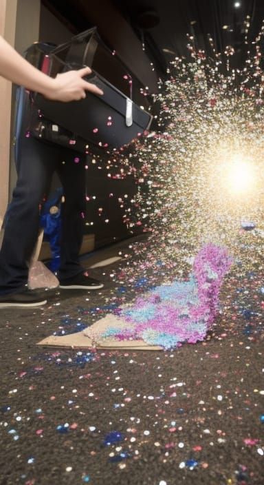 Glitter Bomb Explosion During Package Theft