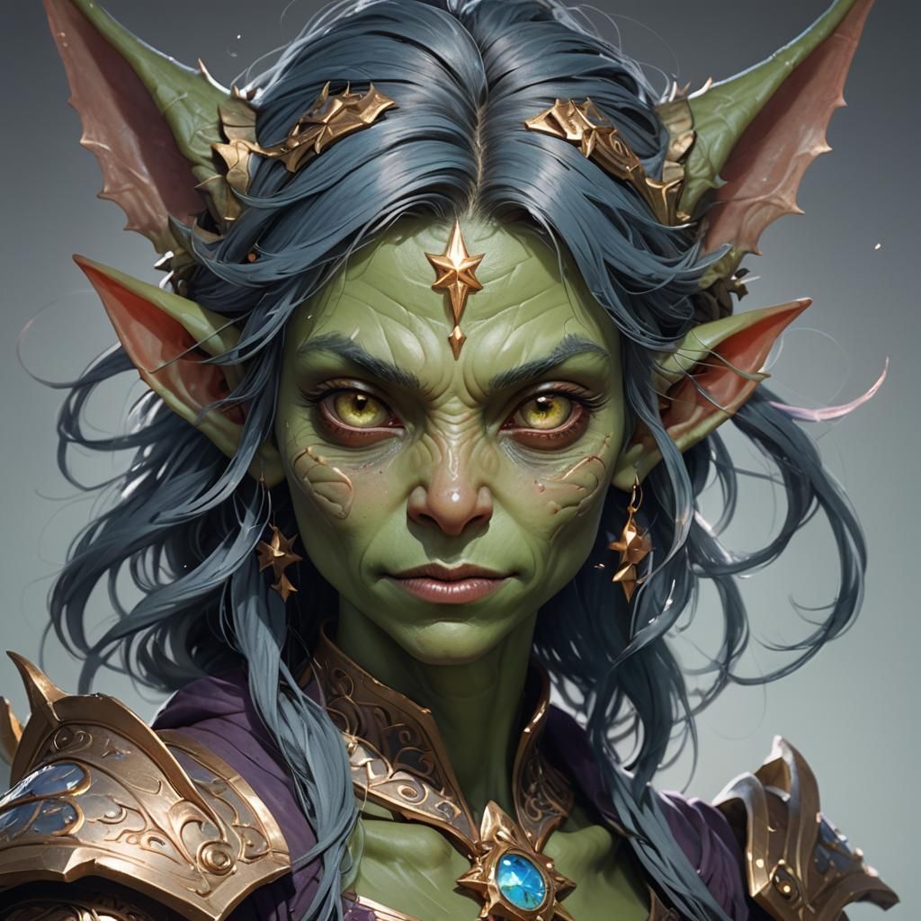 Female Starlight Goblin Portrait in Unreal Engine 5