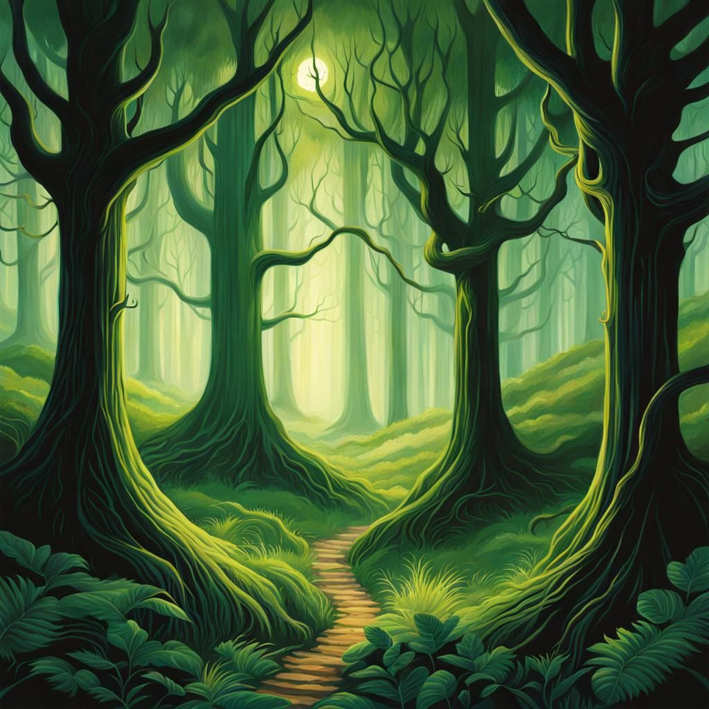 Eldritch Forest Illustration