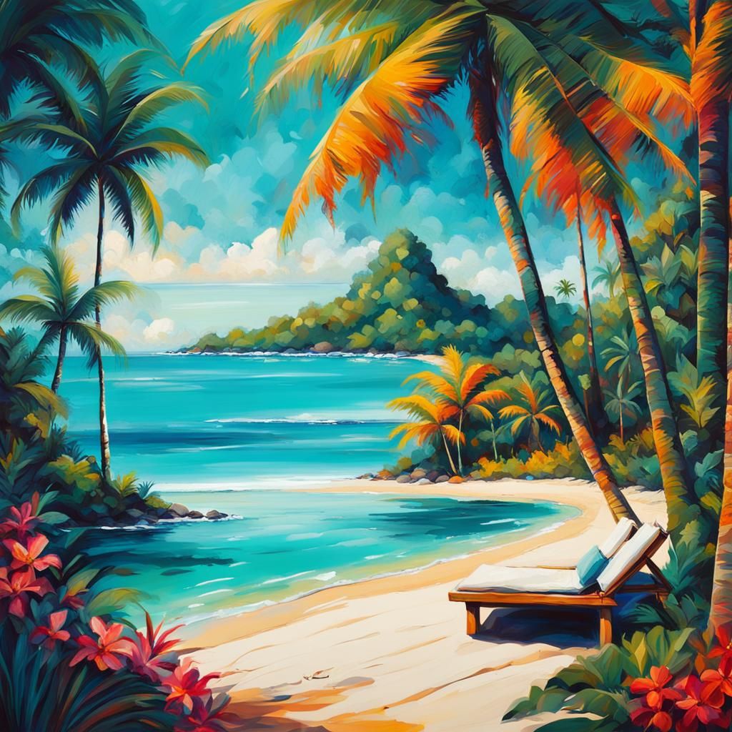 Stunning views of the tropical island