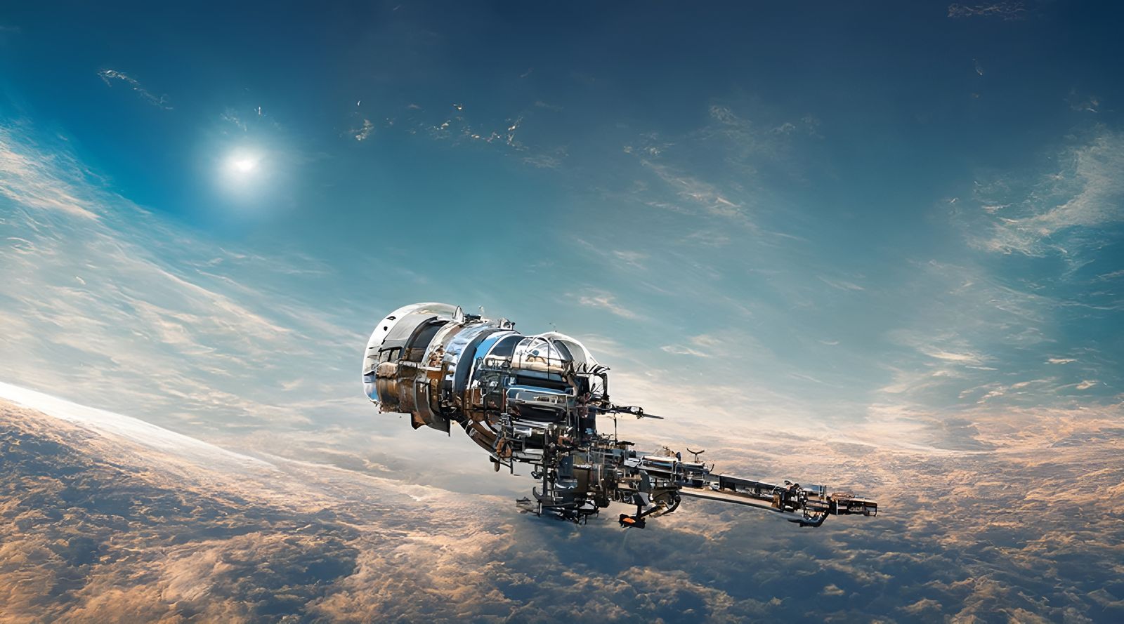 a beautiful spaceship