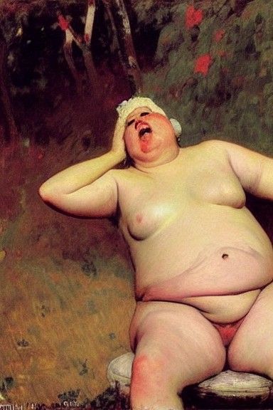 Nude Reichsführer's Demise: A Grim Historical Painting