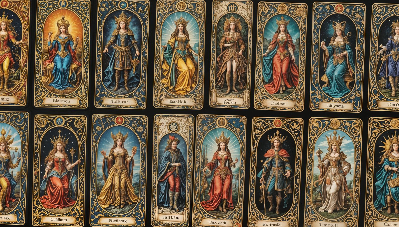 Baroque Tarot Deck: Major and Minor Arcana