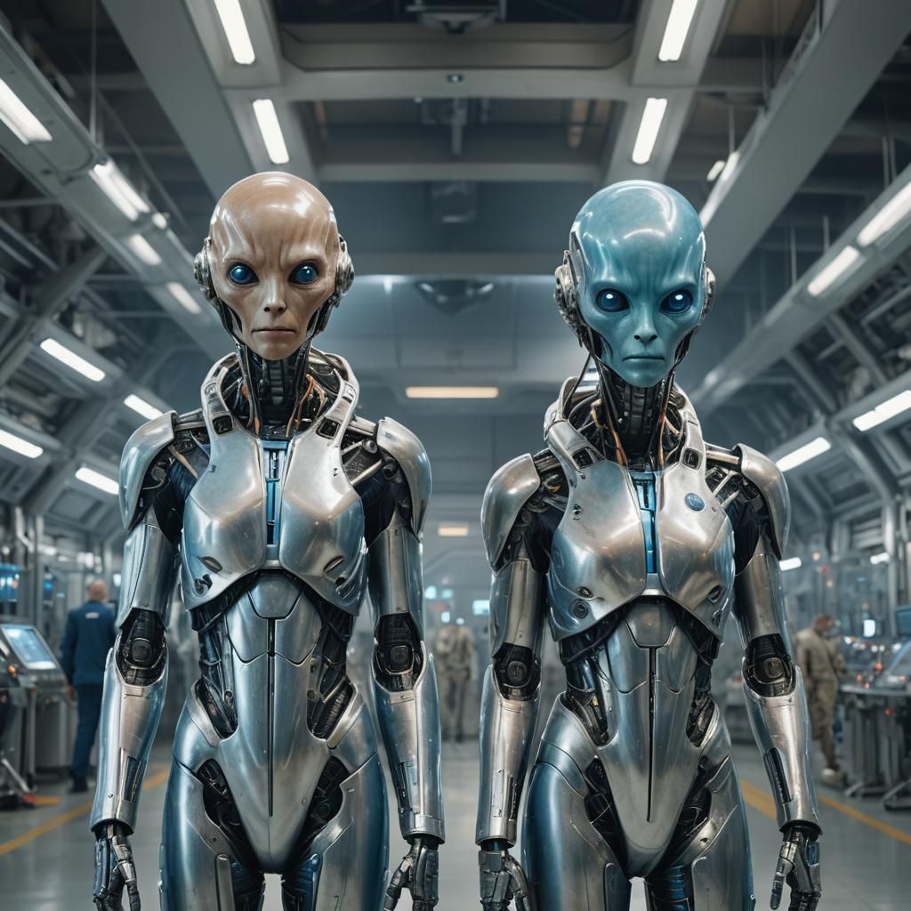 Extraterrestrial Encounter: A Photorealistic Portrait