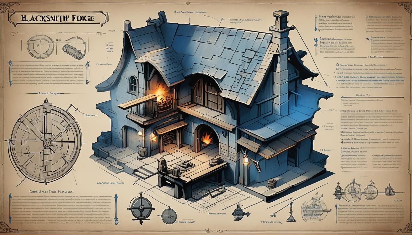 Blueprint of a Blacksmith's Forge