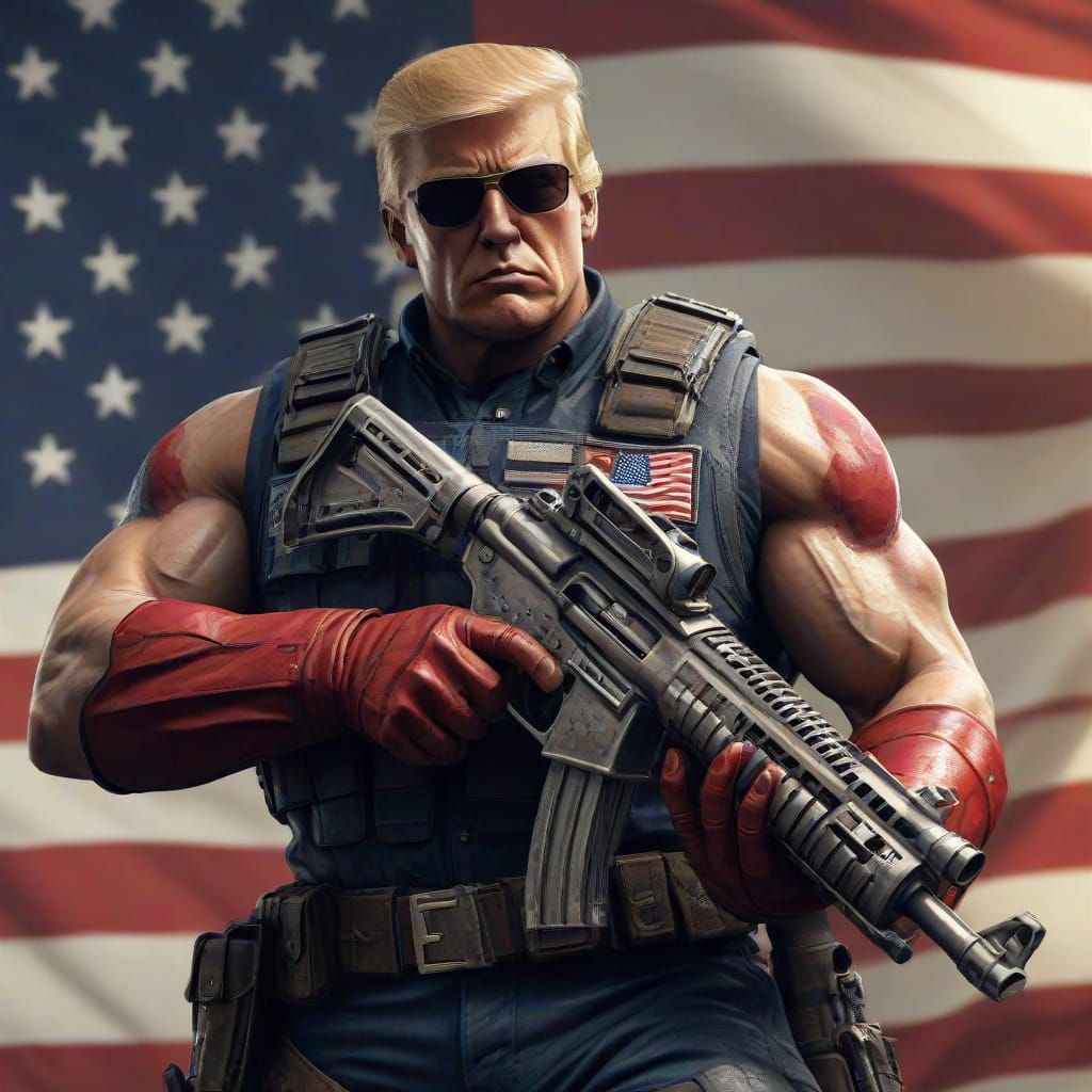 Duke Nukem Trump Unleashes American Pride