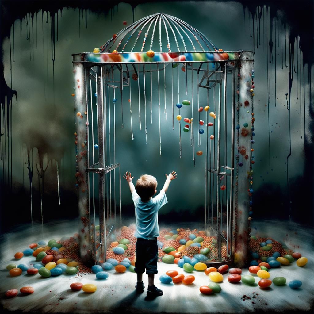 Eerie Photo of Boy and Giant Trap