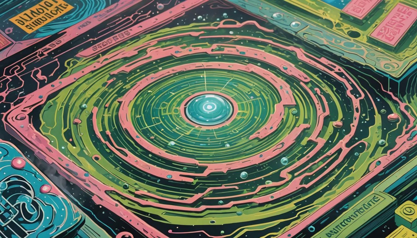 Diamond of Magical Superconductivity in Retro Comic Art