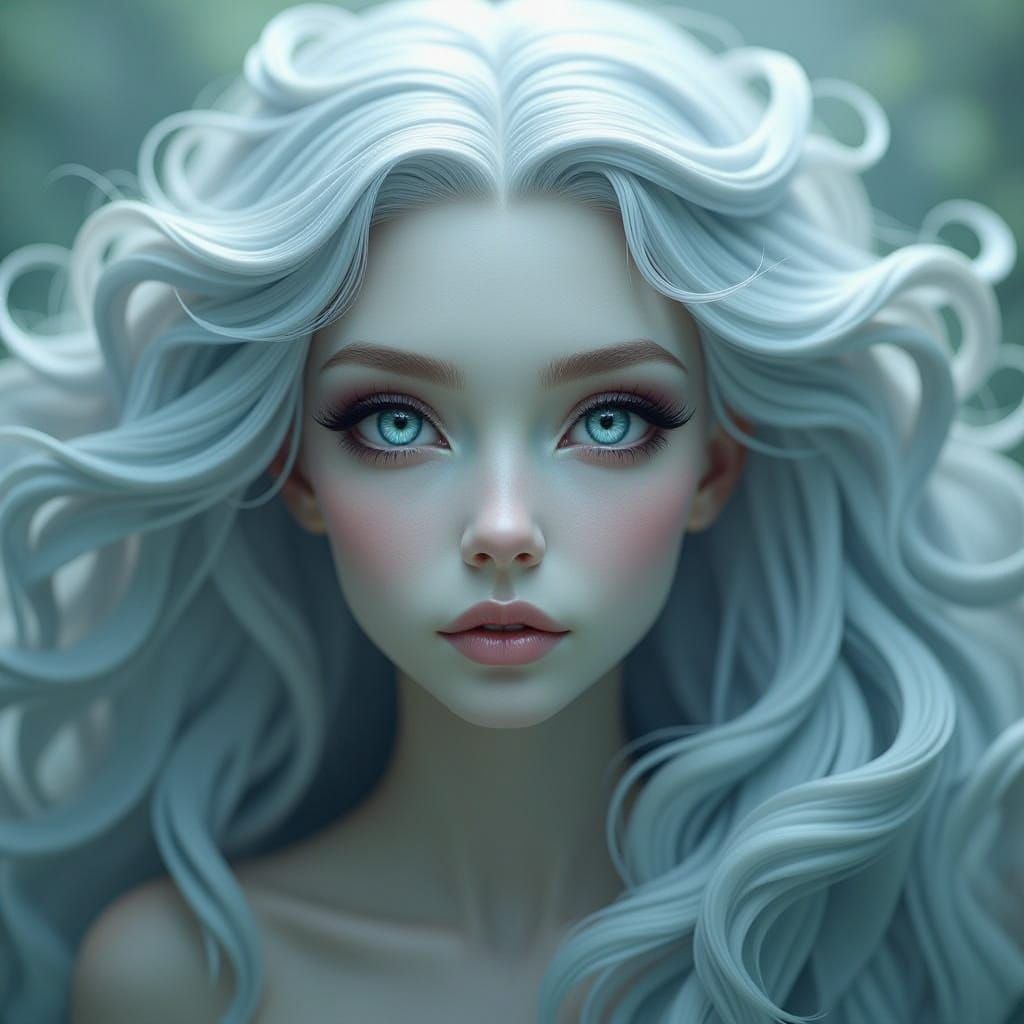 Mythical Humanoid Creature in Surreal Photorealism