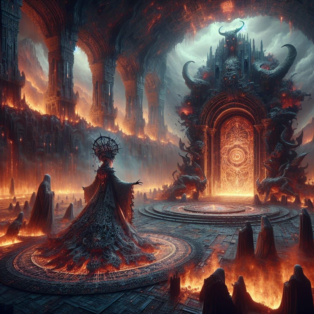 Hyperrealistic Dead Sorcerer Opens Hell Gate