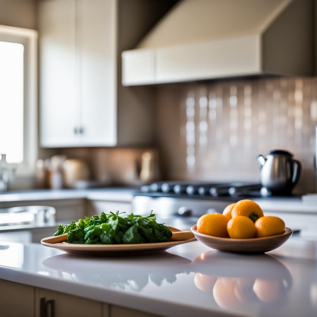 Modern Kitchen Interior in Professional Photography Style