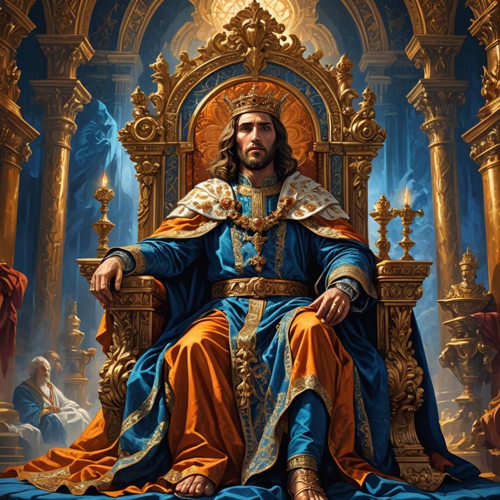 Jesus, King of Kings, in Baroque Digital Painting