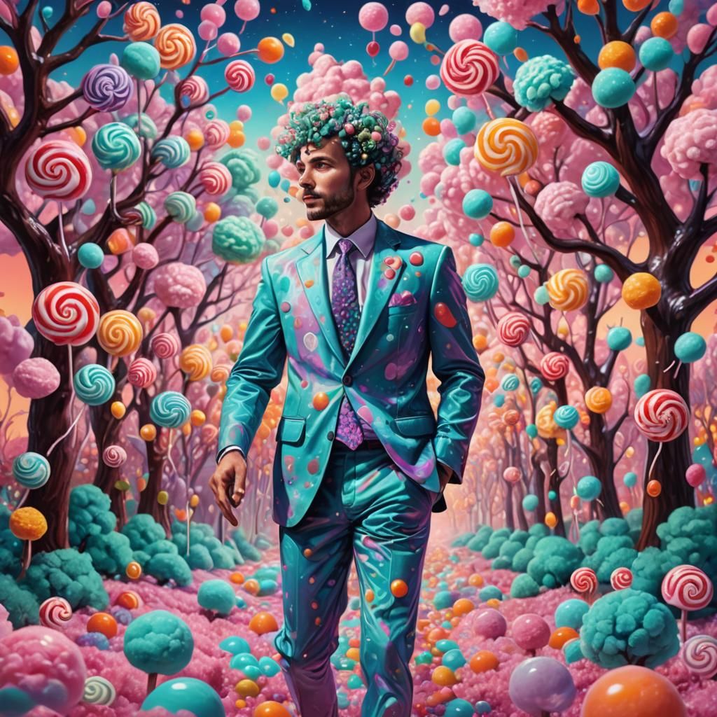 Mr. Mint in Psychedelic Candy Land