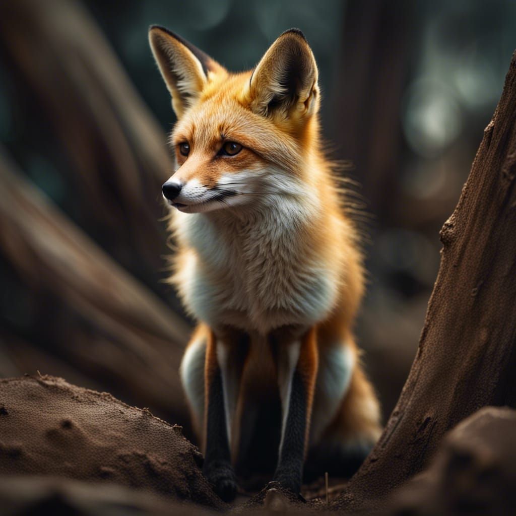 Hyperrealistic Fennec Fox Portrait in High Definition