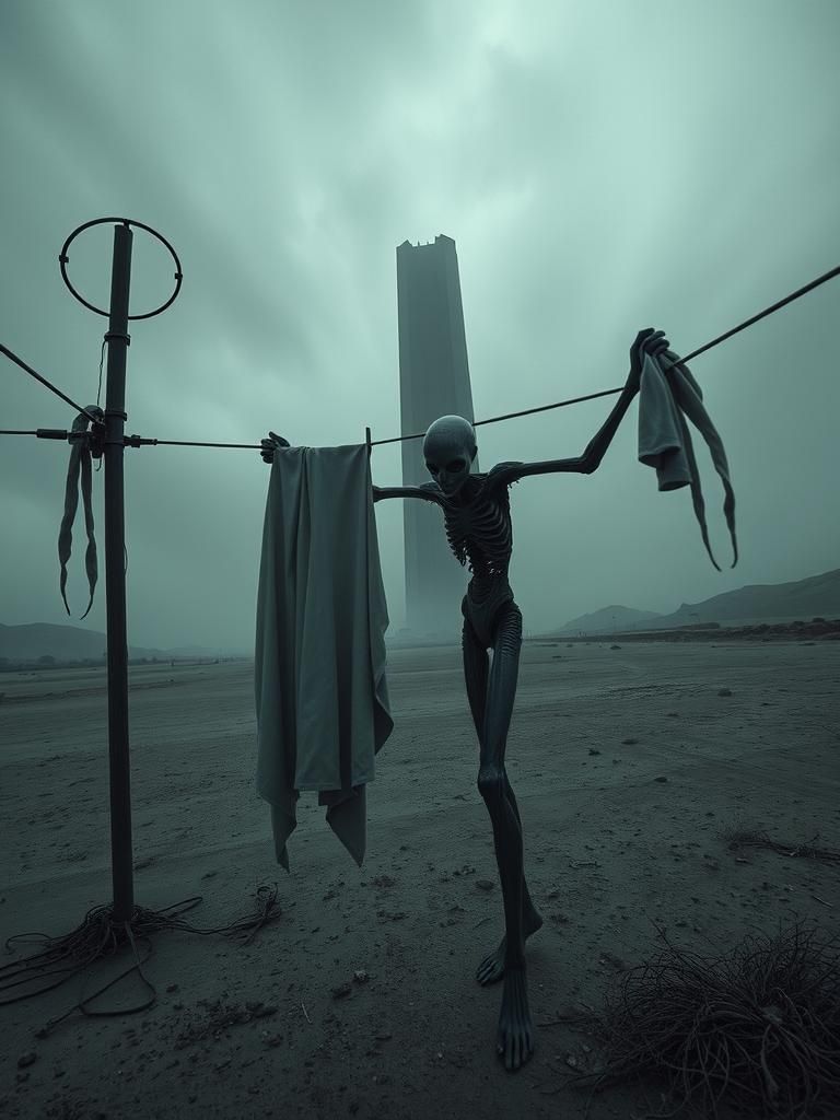 Necron Laundry Day: Tim Burton Inspired Horror