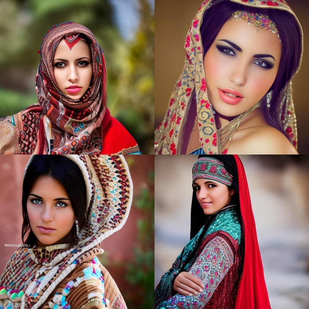 Stunning Moroccan Woman in Natural Light