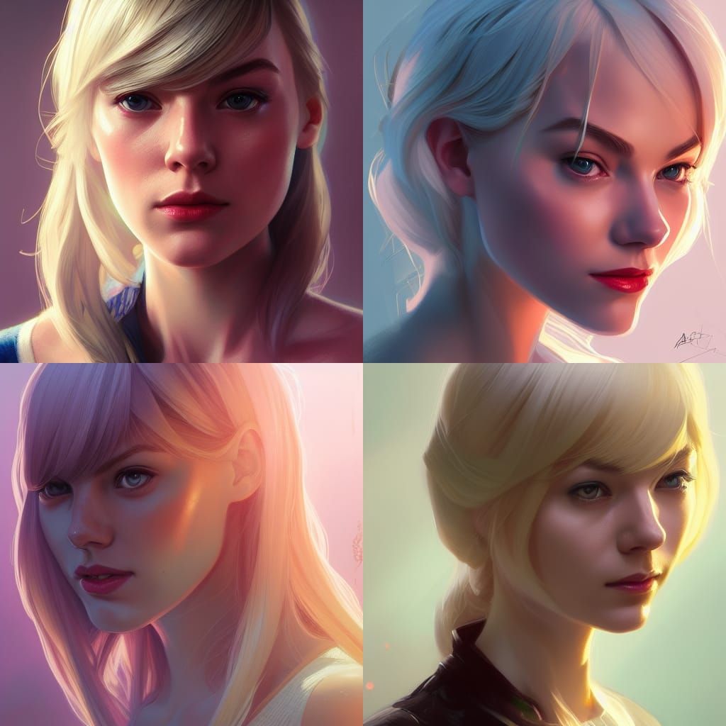 Gwen Stacy Portrait in Dynamic Lighting