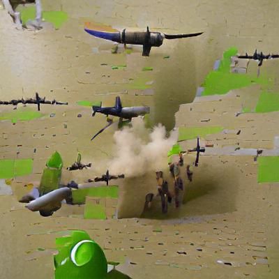 World War 2 Historical Scene