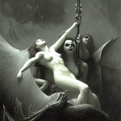 Woman's Revenge: Dark Horror Art