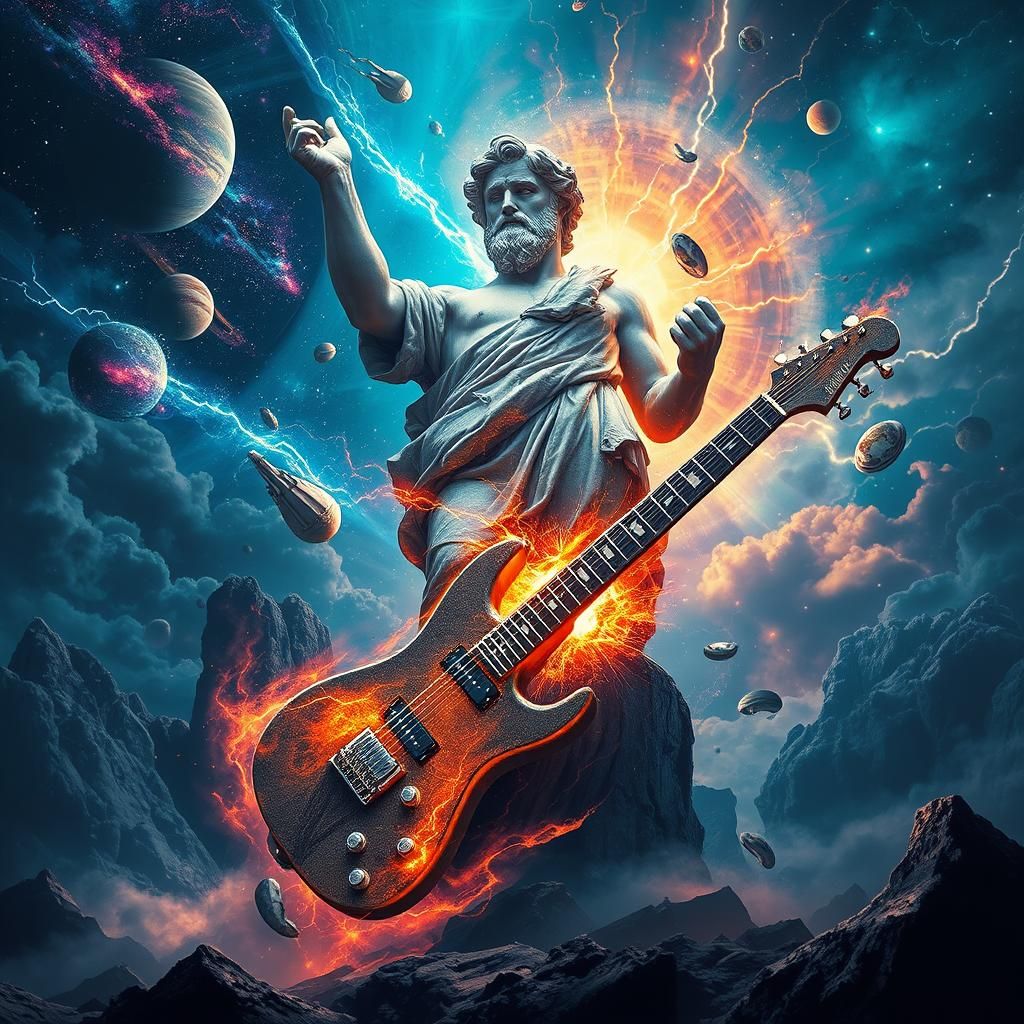 Shattered God: Cosmic Metal Album Art