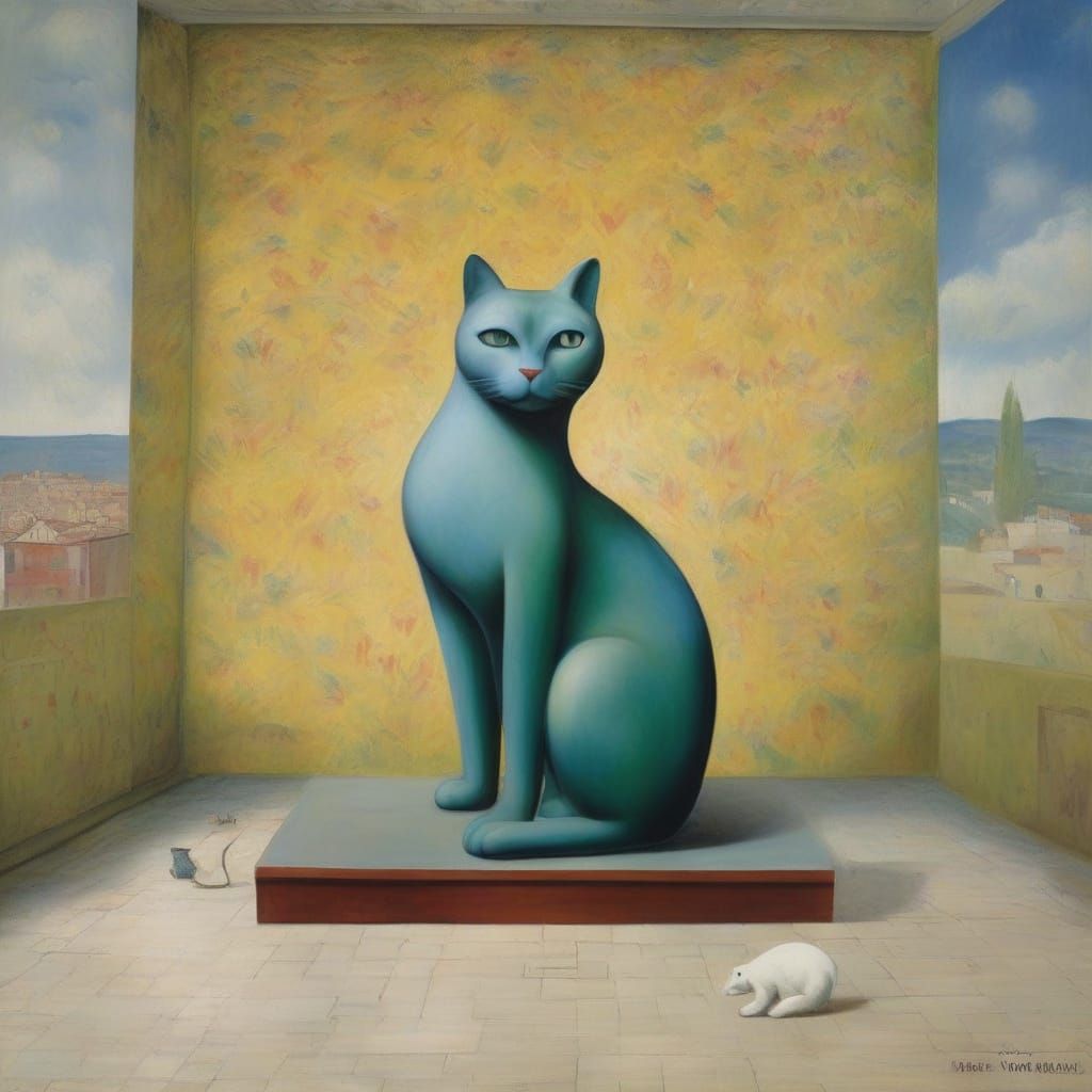 Giant Magic Cat, Surrealist Masterpiece