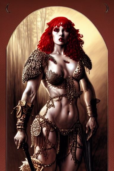 Red Sonja, Queen of Plagues in Rococo Style