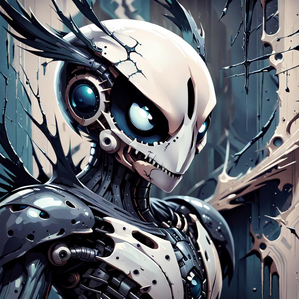 Hollow Knight Portrait in Vector Art Style