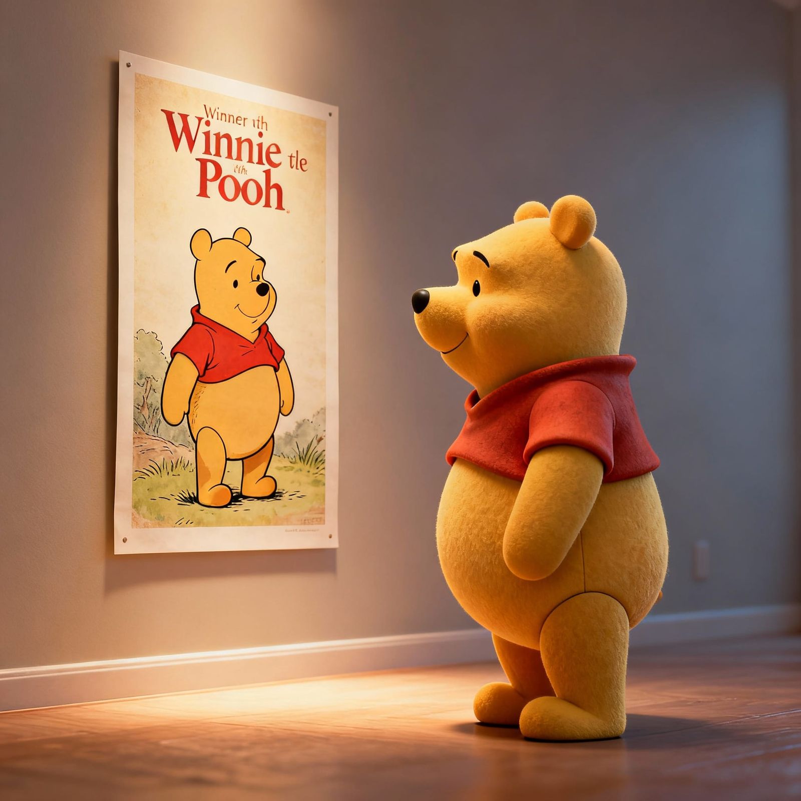 3D Winnie the Pooh Encounters 2D Poster Art