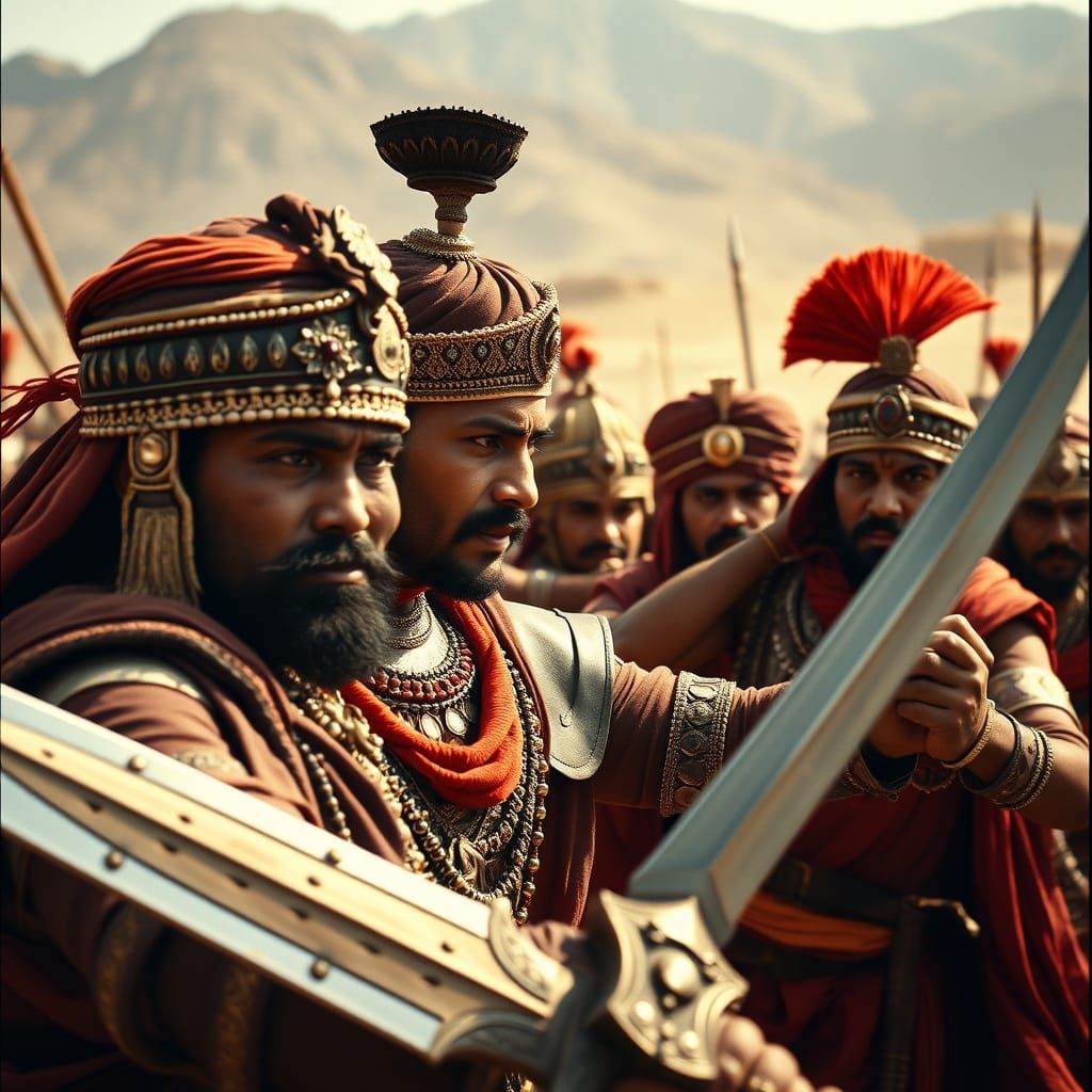 Dramatic Indian Epic in Cinematic Style
