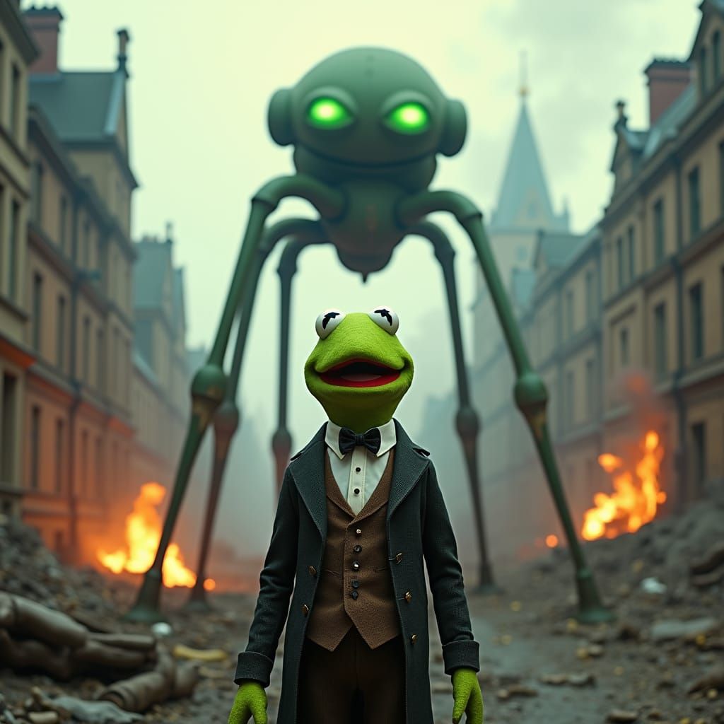 Kermit in War of the Worlds, Muppets Style