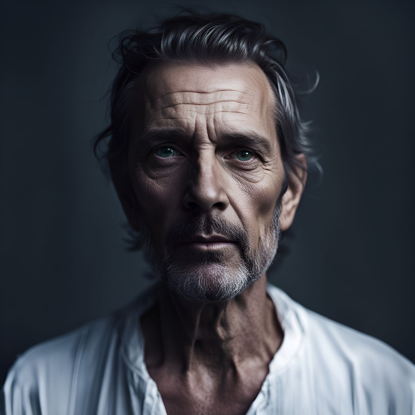 Striking Portrait in High Resolution with Mystic Lighting