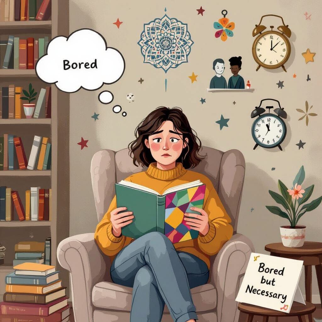 Psychotherapy Patient in Cozy Room as Matte Painting