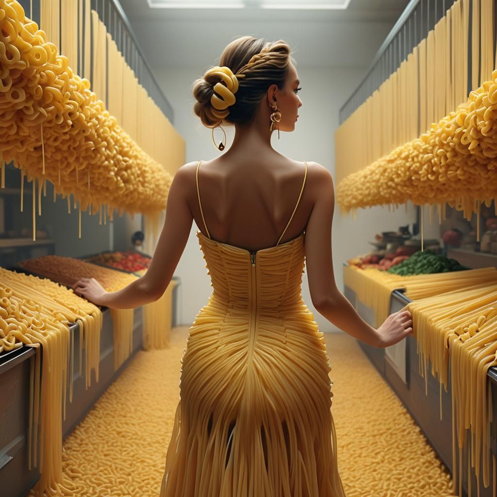 Macaroni Dress: A Novel Fashion Statement