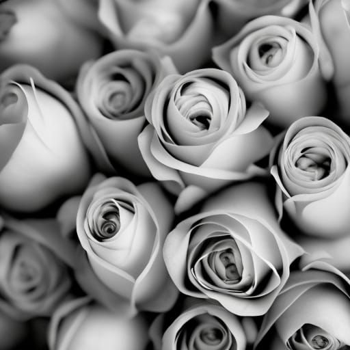 Blooming Roses in Hyperrealistic Photography Style