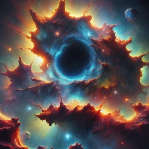 Nebula Monster in Deep Space