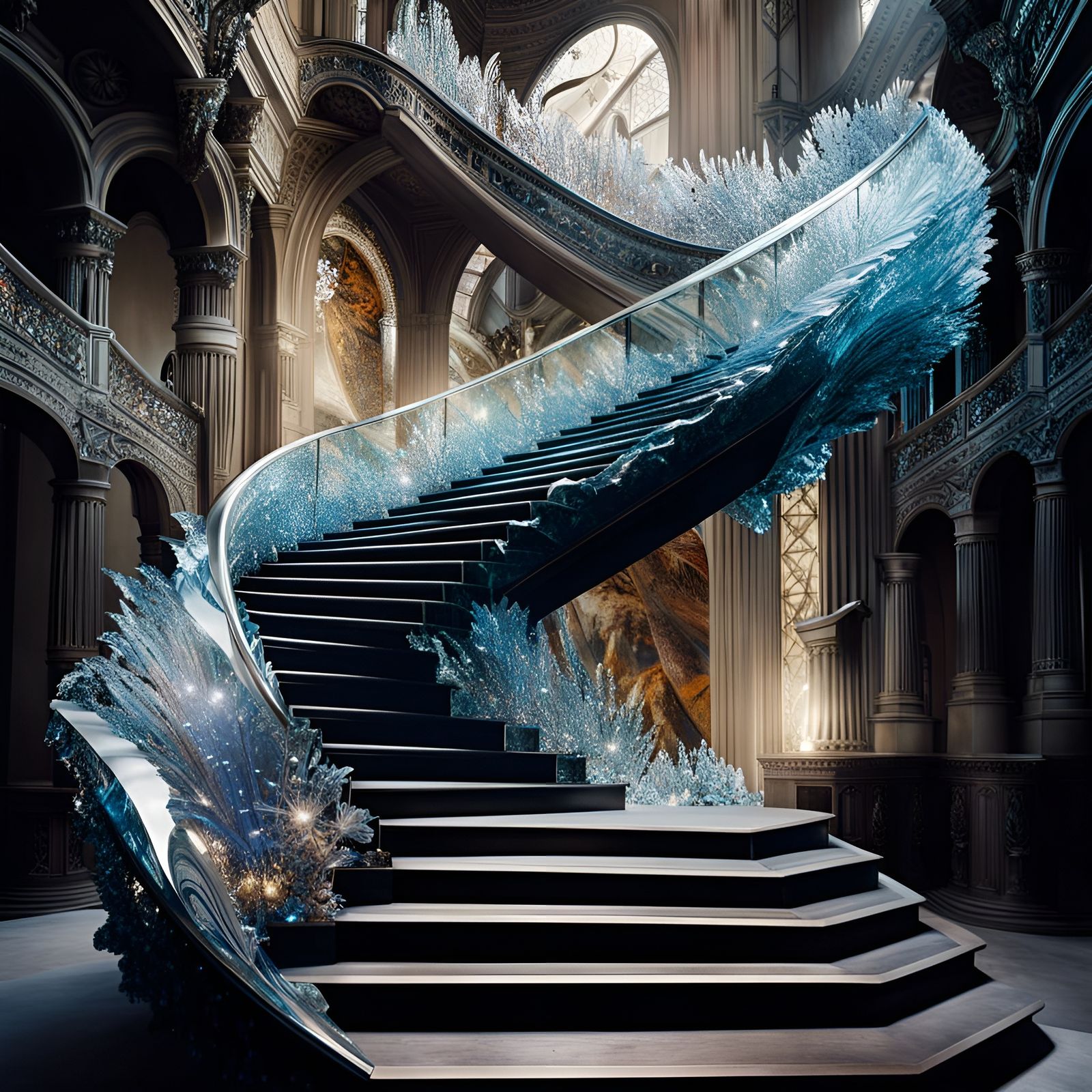 Crystal staircase