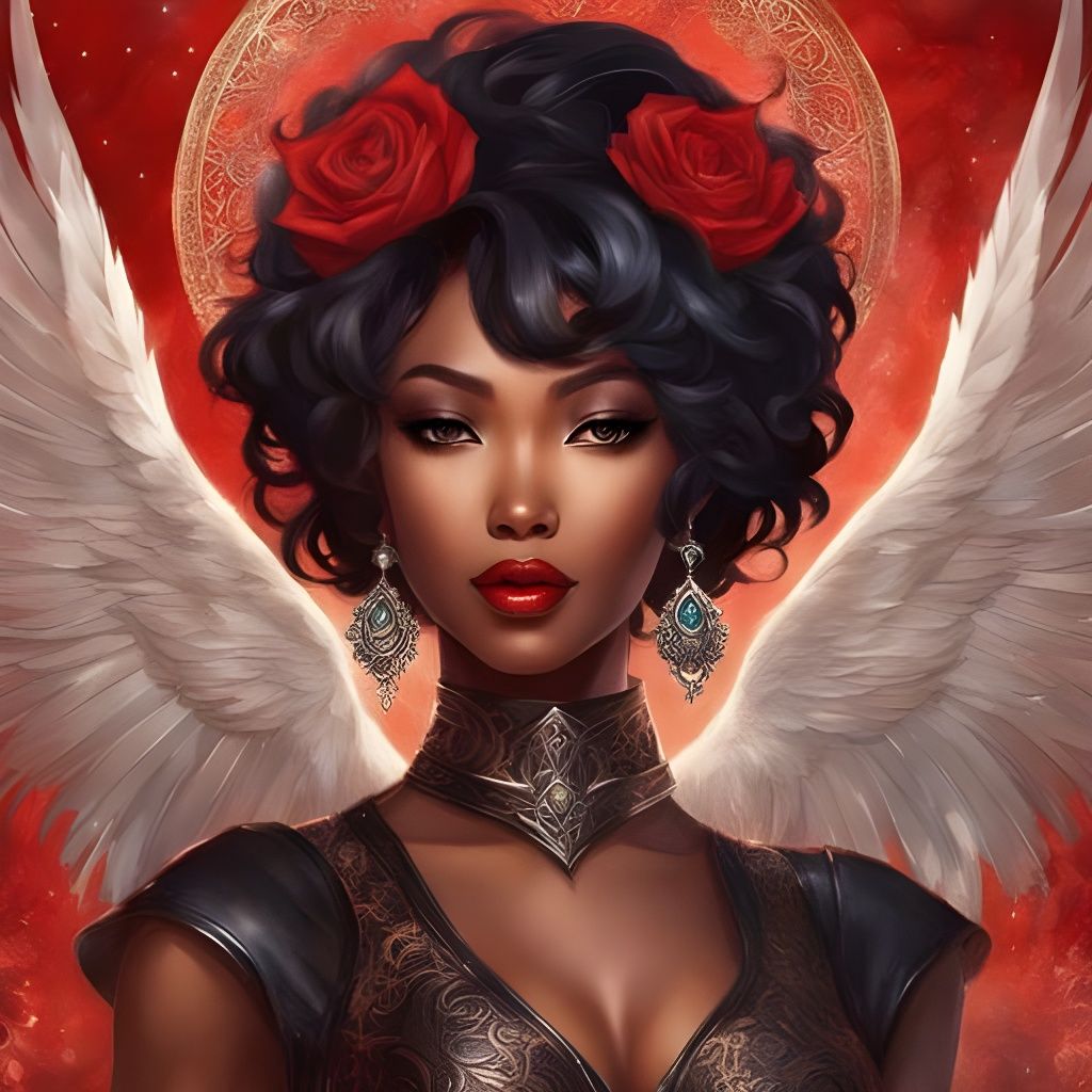 Striking Asian Woman in Lingerie with Silver Patterns