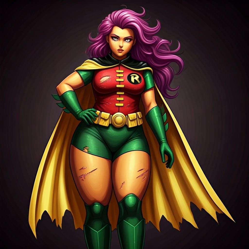 Plus-Sized Scootaloo as Robin in Gritty Film Still