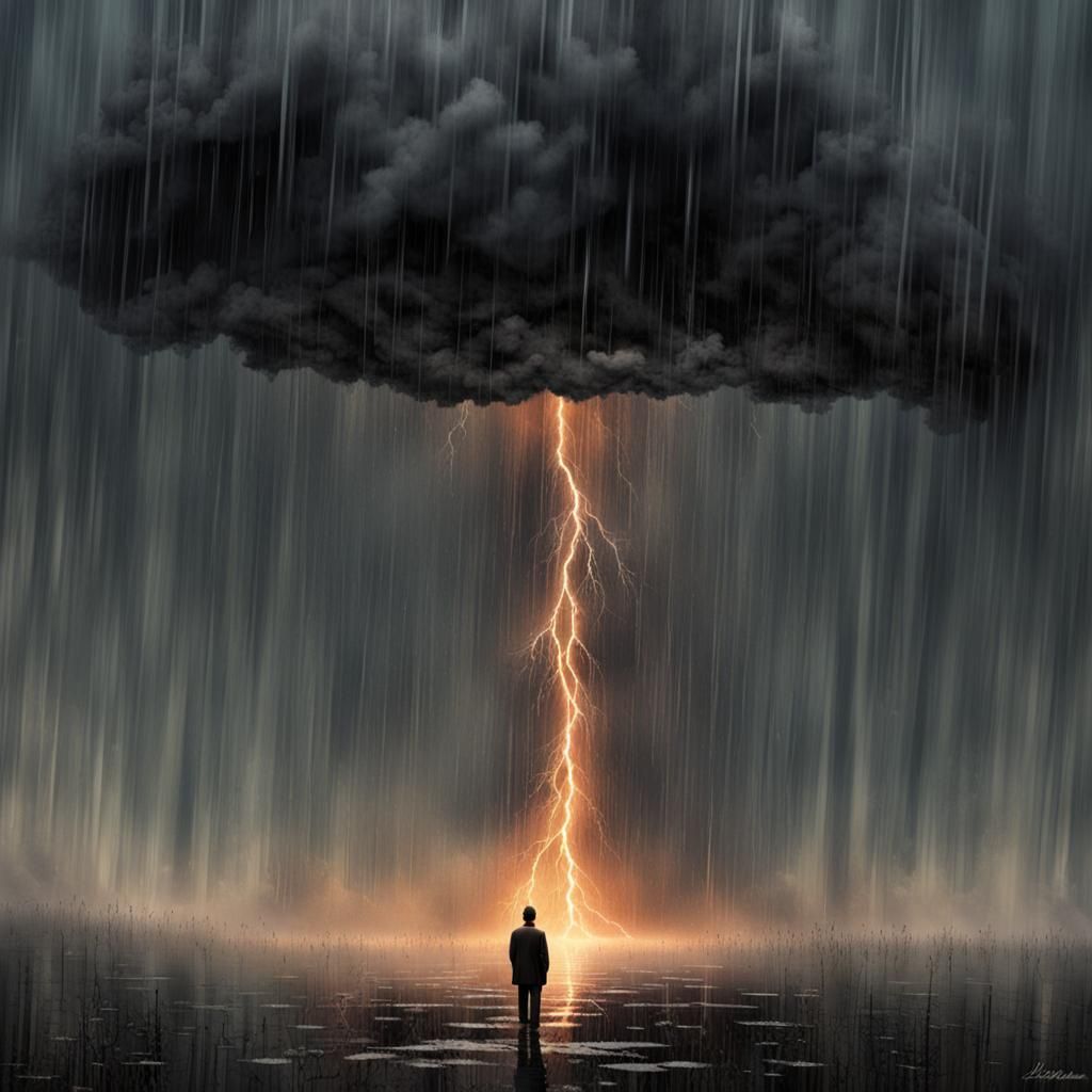 Armageddon Rain: A Conceptual Depiction of Loss