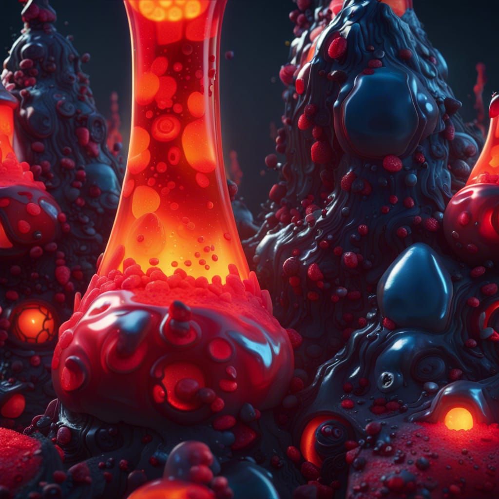 Fantastical Lava Lamp Concept Art in Unreal Engine
