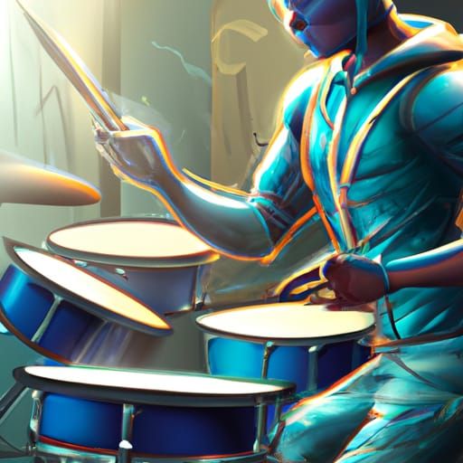 Hyperdetailed Drummer Boy Concept Art in 8K