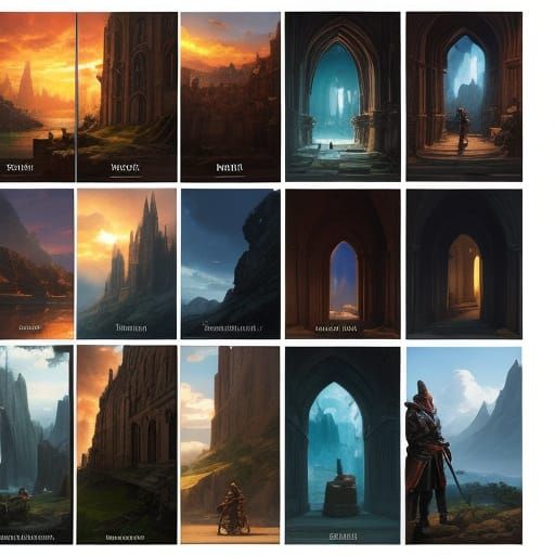 Epic Fantasy Battle Scene Mood Board