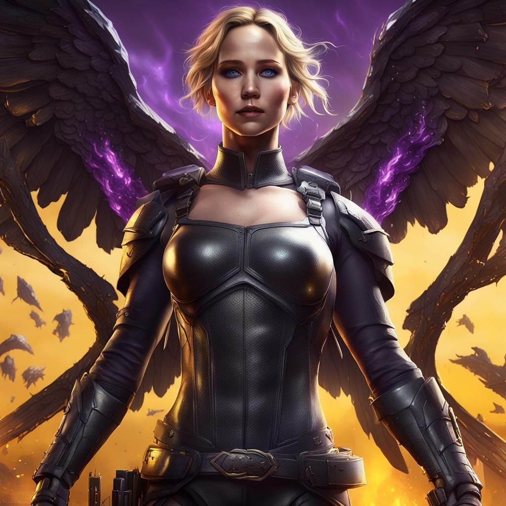 Mercy on Battlefield in Dark Fantasy Style