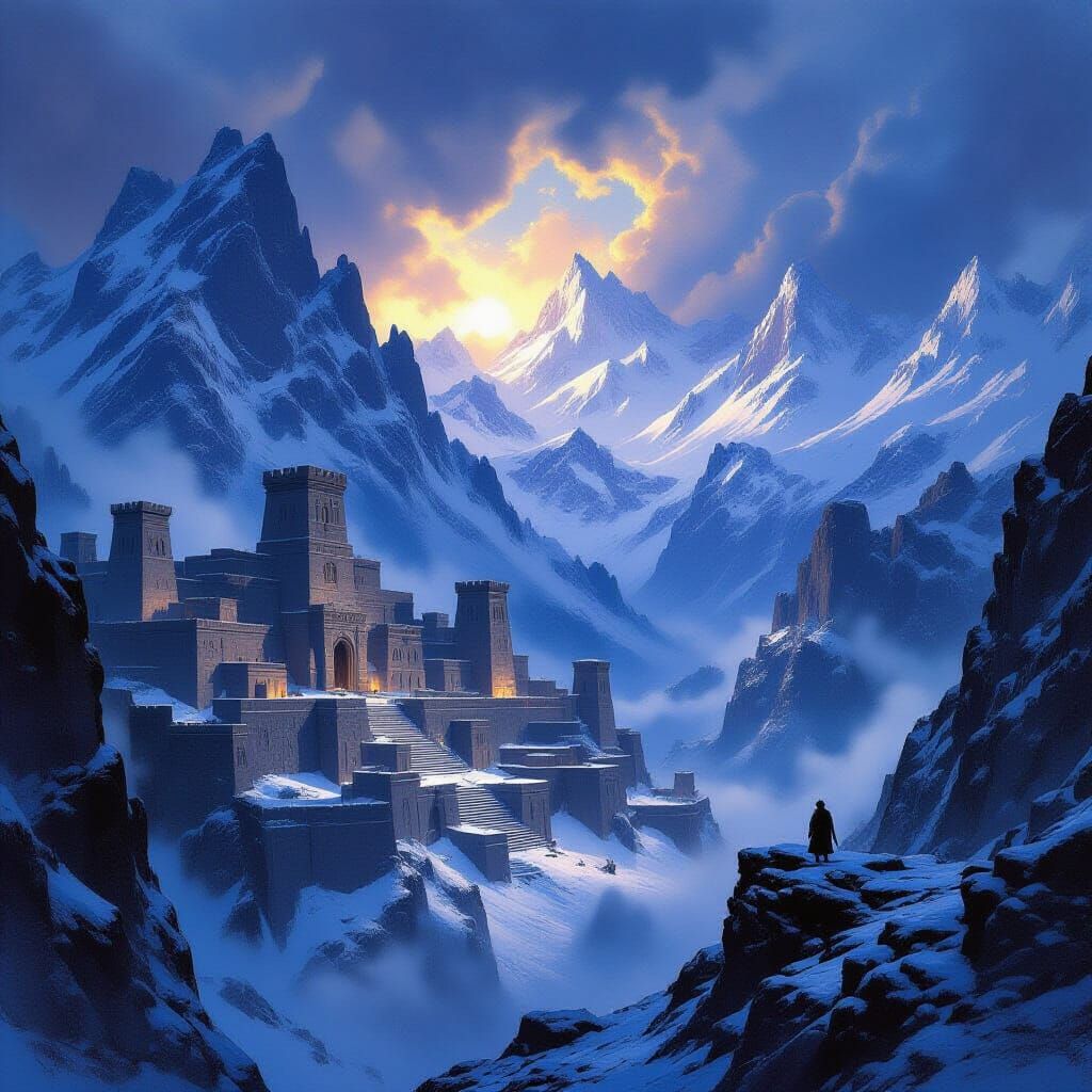 Lost Cimmerian Cities in Stormy Mountains