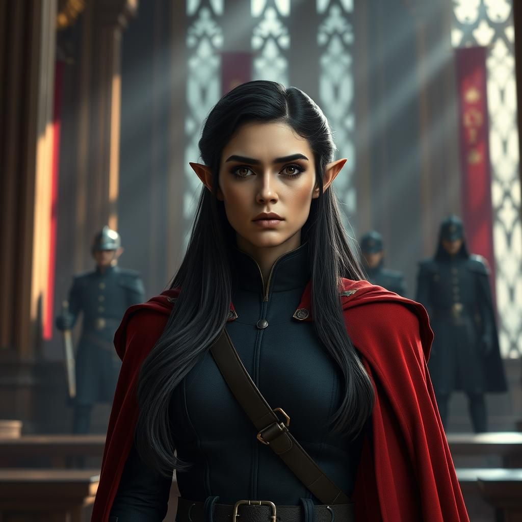 Half-Elf Captain Stands Before Military Tribunal
