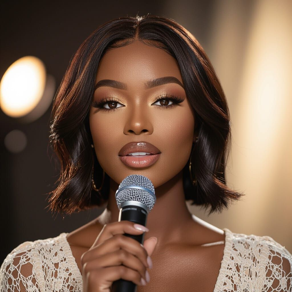 Kaelani Tate: Confident Black Woman Speaking Passionately