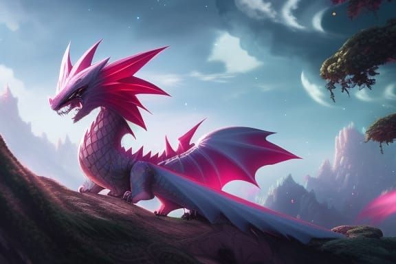 Adorable Kawaii Dragon with Intricate Details