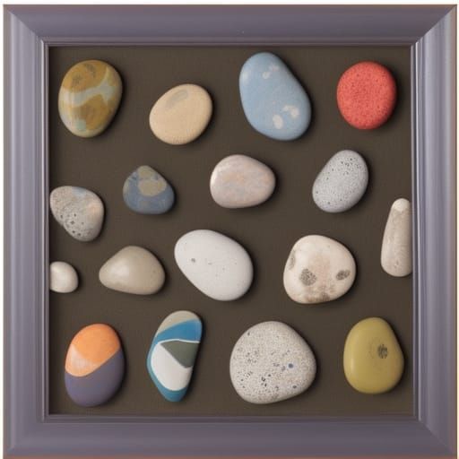 Colorful Acrylic Painted Rocks and Pebbles